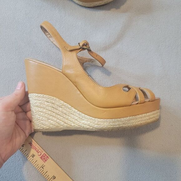 Andre Assous Espadrille Wedge Sandals Shoes Size 8.5 - Picture 2 of 6